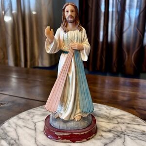 Jesus Christ Religious Christianity Statue Divine Mercy Christian Resin 8.75"